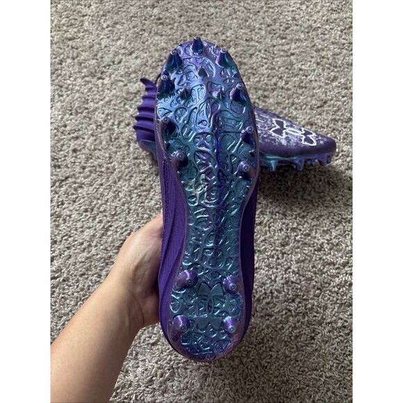 Under Armour Blur Smoke 2.0 MC Mens Football Cleats Purple 3027978-500 Size 14 - Picture 6 of 6